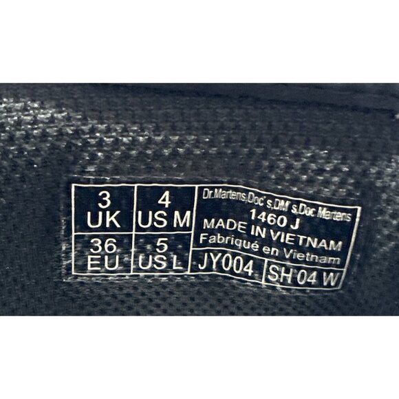 Dr. Martens White combat boots womens  Unisex-Child Jy004  Size 5 US - Picture 7 of 7